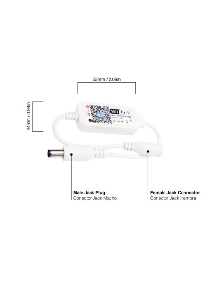 Mini Controlador Wi-Fi monocromático, DC5-28V 96W, Magic Home Pro