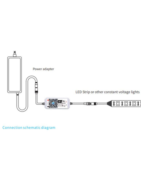 Mini Controlador Wi-Fi monocromático, DC5-28V 96W, Magic Home Pro