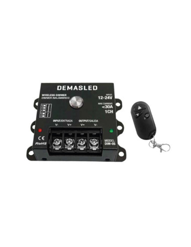 Wireless Dimmer monocromático PWM, 12-24V 360-720W 30A