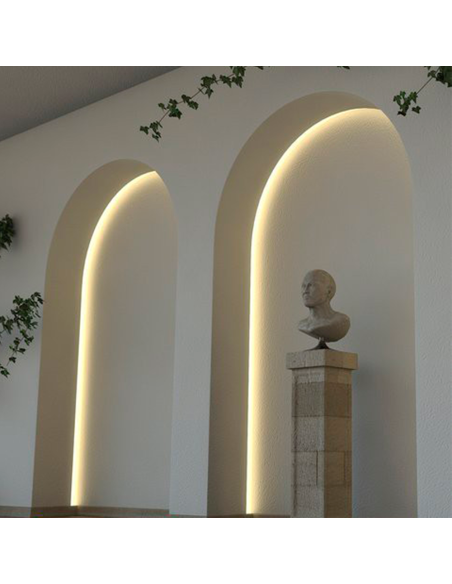 Perfil de Aluminio Flexible para Tiras LED x2m