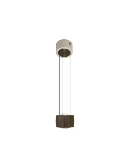 Lámpara Colgante Titanio Negro Diámetro Ø128mm, Blanco Cálido 3000K