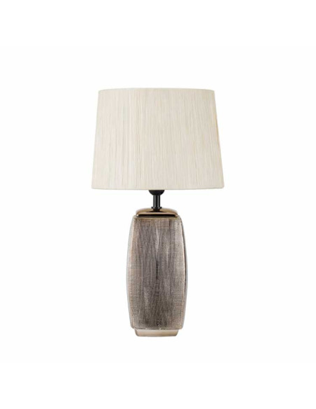 Lámpara de sobremesa Suc cerámica con pantalla beige