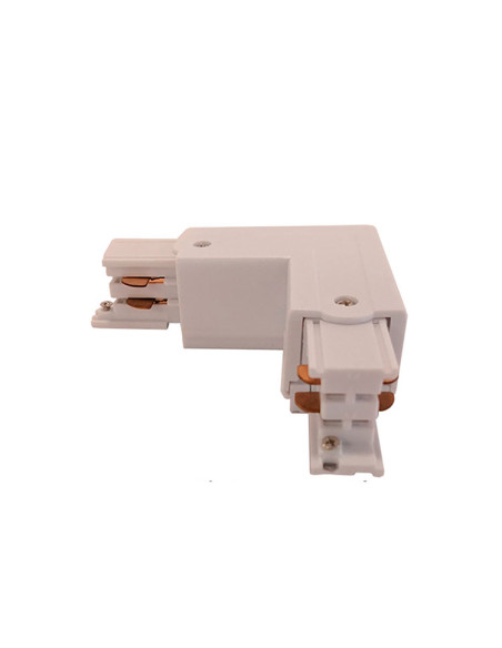 Conector trifásico izquierda en L