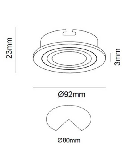 Aro Móvil Redondo Ø92mm nc3014-r