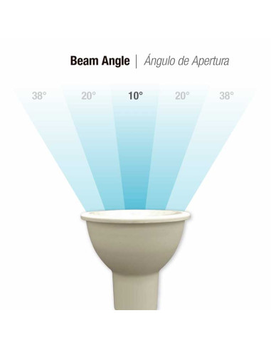 Bombilla LED 7W 600lm, GU10, 38 220V