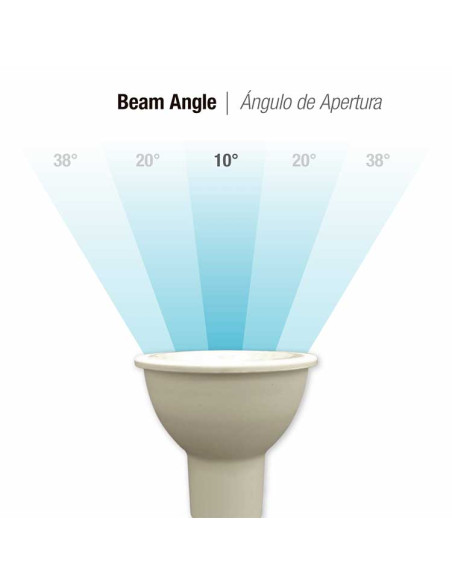 Bombilla LED 7W 600lm, GU10, 38 220V