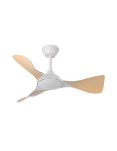 Ventilador de techo motor DC 36W Caiman Blanco y Haya