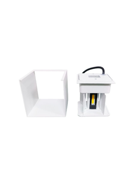 Aplique LED 10W Bidireccional Exterior. Blanco Cálido. Aluminio.