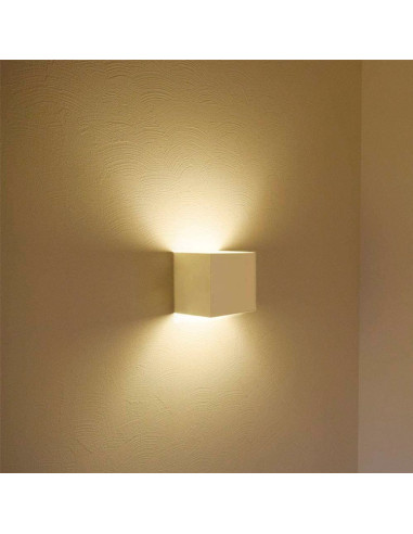 Aplique LED 10W Bidireccional Exterior. Blanco Cálido. Aluminio. Negro