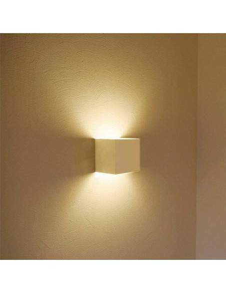 Aplique LED 10W Bidireccional Exterior. Blanco Cálido. Aluminio. Negro