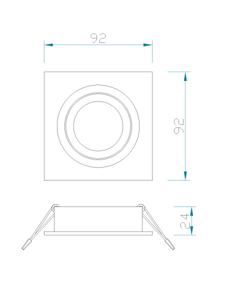 Foco empotrable para GU10