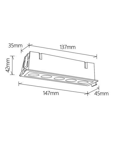 Empotrable Downlight BLAU