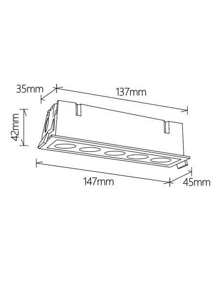 Empotrable Downlight BLAU