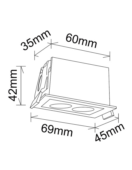 Empotrable Downlight BLAU