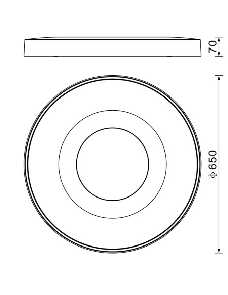 Plafón de techo COIN
