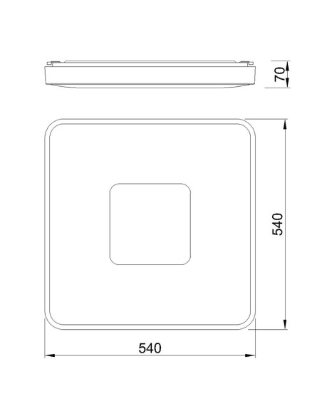Plafón de techo COIN