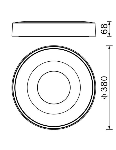 Plafón de techo COIN