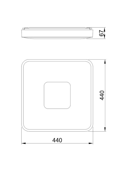 Plafón de techo COIN