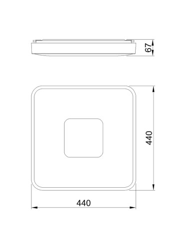 Plafón de techo COIN