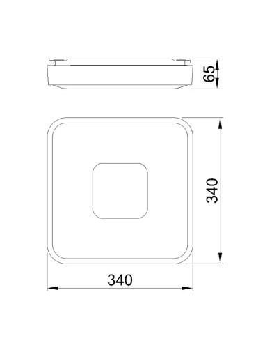 Plafón de techo COIN