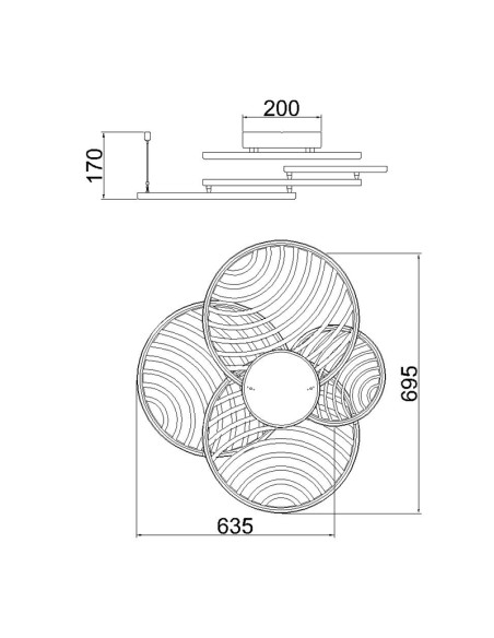 Plafón de techo COLLAGE