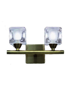 Aplique de Pared CUADRAX Marrón para G9