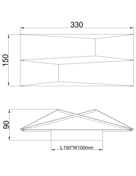 Aplique de Pared FUJI