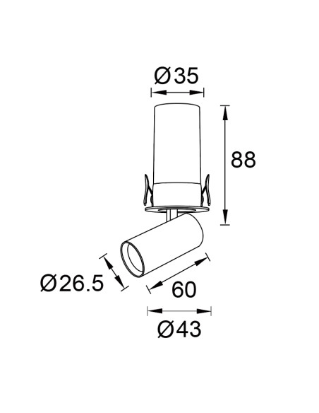 Empotrable Downlight GARDA Mini