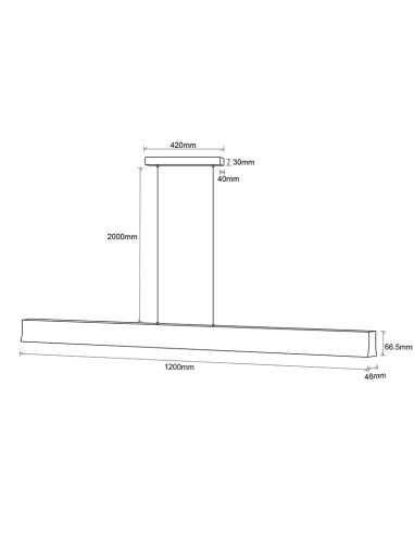 Lámpara de techo HANOK