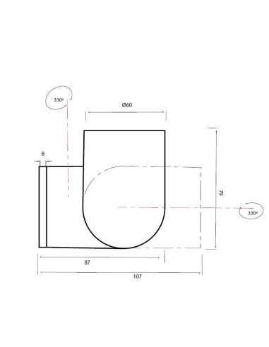 Plafón de techo IOS para GU10