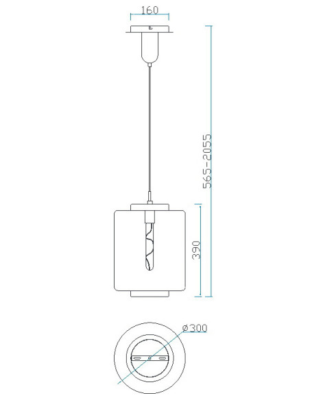 Lámpara de techo JARRAS para E27