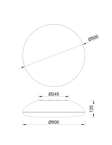 Plafón de techo KAZZ para E27