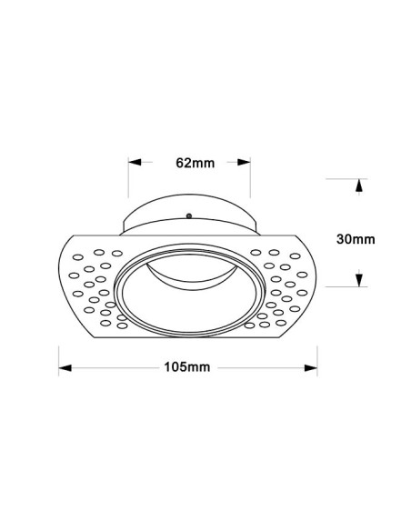 Empotrable Downlight LANCES para GU10