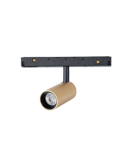 Foco para carril magnético Downlight MAGNETO Negro y Oro