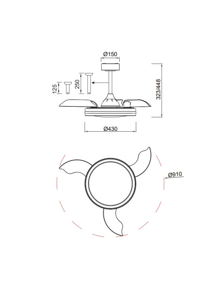 Ventilador de Techo NORTH