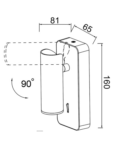 Aplique de Pared NOTTE para GU10 MINI