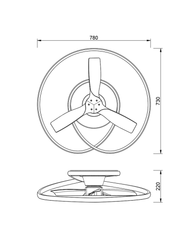 Ventilador de Techo OCEAN