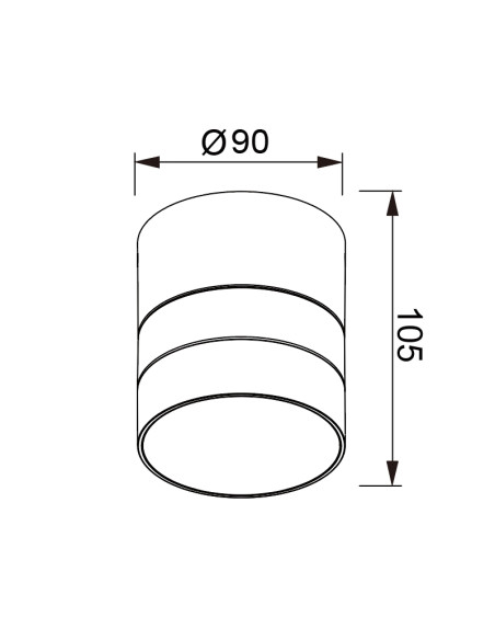 Aplique de Exterior SALER para GX53