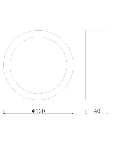 Plafón de techo SAONA SUPERFICIE Blanco