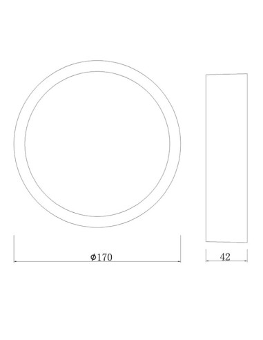 Plafón de techo SAONA SUPERFICIE Blanco