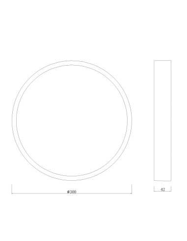 Plafón de techo SAONA SUPERFICIE Blanco