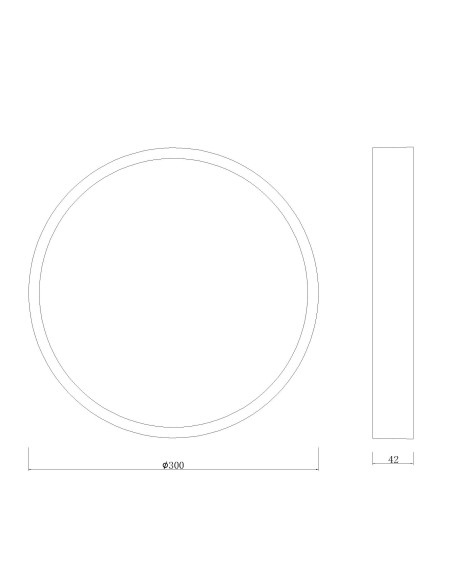 Plafón de techo SAONA SUPERFICIE Blanco