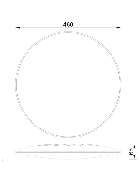 Plafón de techo SLIM Blanco