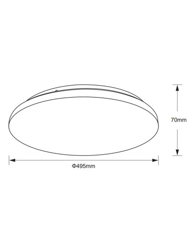 Plafón de techo ZERO II Blanco