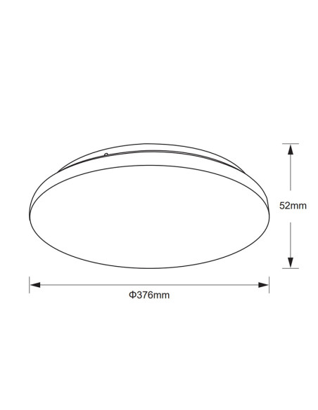 Plafón de techo ZERO II Blanco