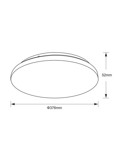 Plafón de techo ZERO II Blanco