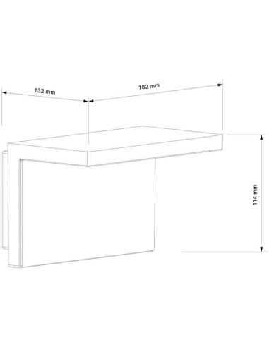Aplique de Exterior RUKA Gris