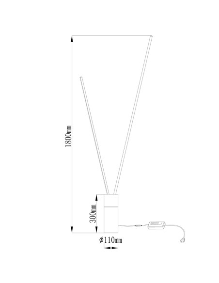 Lámpara de pie VERTICAL Blanco