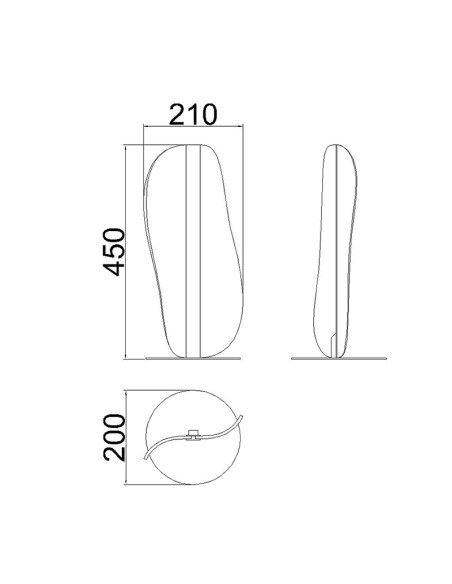 Lámpara de sobremesa BIANCA Blanco