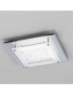 Plafón de techo CRYSTAL LED Cromo